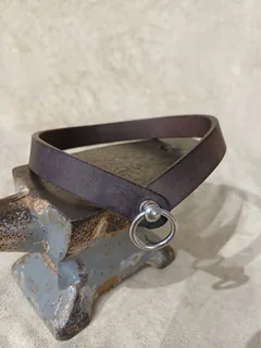 Halsband Blankleder