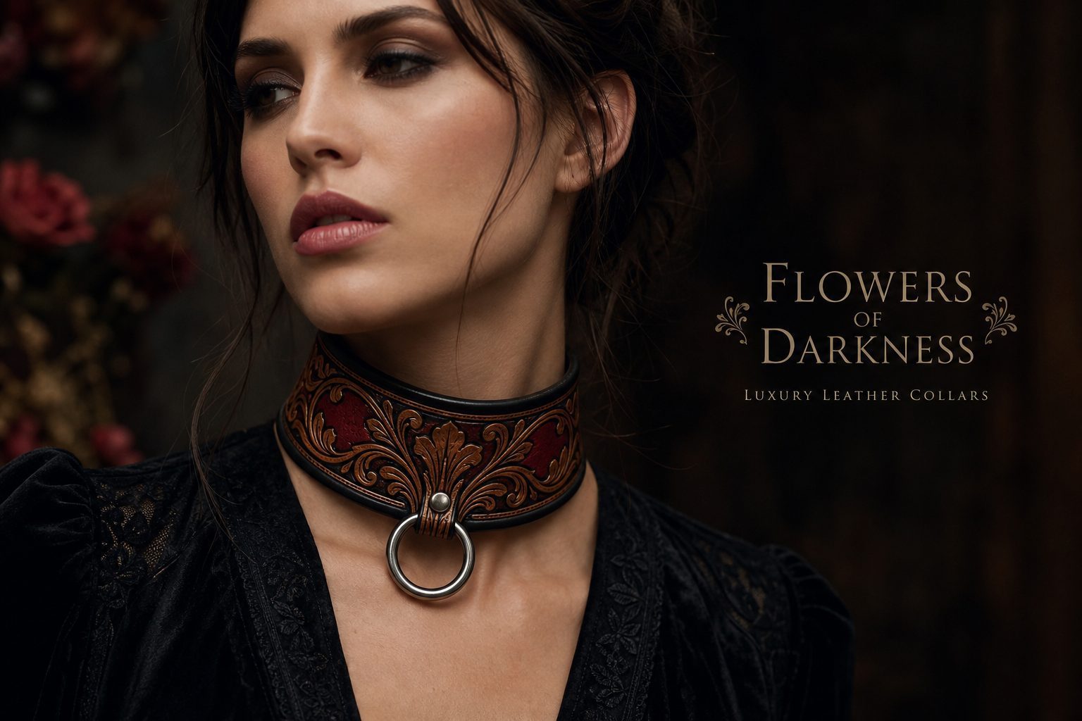 HFOD Dark Control — luxuriöses Leder-Collier